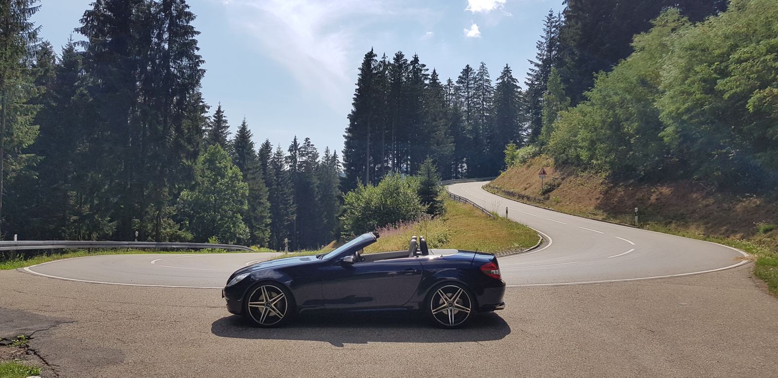 Auf der Serpentine im Schwarzwald