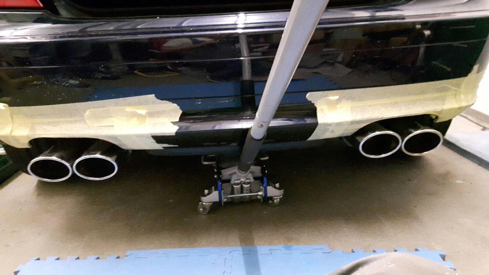 Der zweite Ausschnitt an der Heckschürze